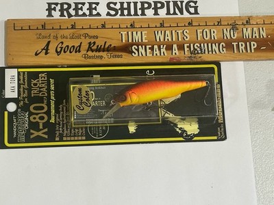 Megabass X-80 TRICK DARTER HARD TO FIND AKA TORA COLOR JERKBAIT FISHING LURE NIP