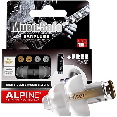 Alpine Hearing Protection MusicSafe Classic Earplugs