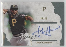 2015 Topps Supreme Simply Green 9/50 Josh Harrison #SSA-JHN Auto 4bn