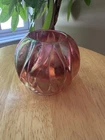 Vintage Fenton Glass Iridescent Rose Votive Candle Holder 2 Way - Excellent