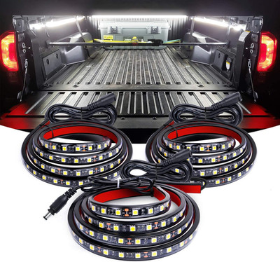 3PCS 60 Inch Bed Light Strip 270 LED with On/Off Switch Blade Fuse Splitter Exte