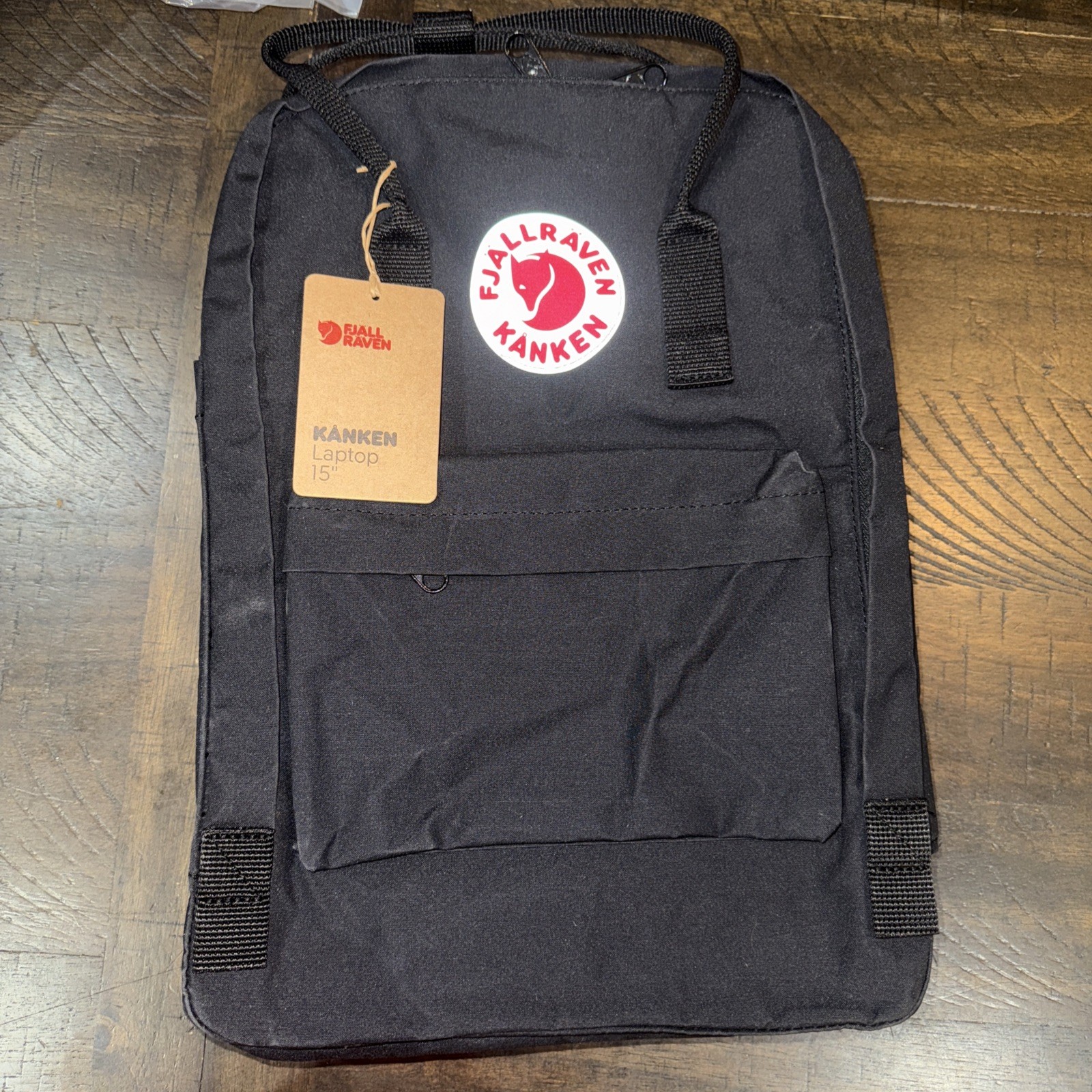 Fjällräven Kanken Unisex Laptop Backpack 15”   BLACK  23524