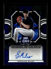 2023 Panini Elite Extra #HG-SML Spencer Miles Hidden Gems Blue Signatures