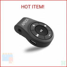 APEKX Clip Bluetooth Audio Adapter for Headphones, Headset, Speaker, Wireless Re