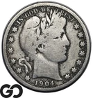 1904-S Barber Half Dollar VG Key San Francisco Issue