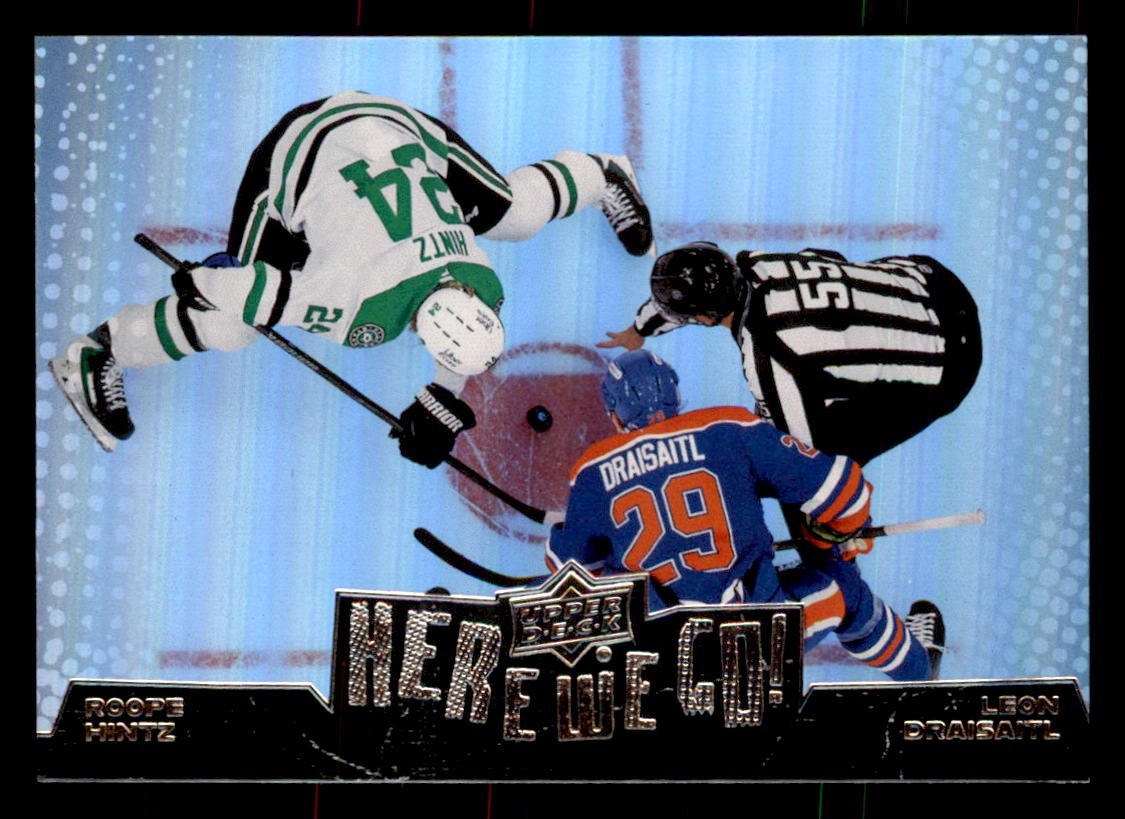 2026-27 Upper Deck Here We Go! #WE-12 Roope Hintz / Leon Draisaitl Stars/Oilers