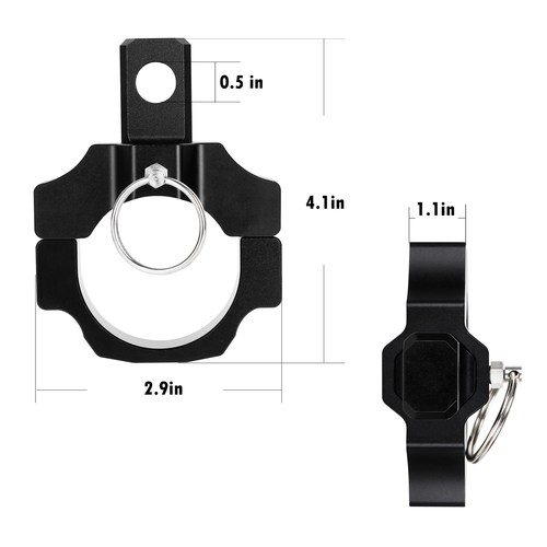 1.75”~2” LED Whip Light Mounting Bracket Clamp Roll bar Cage Mount For UTV ATV - Foto 11 di 12