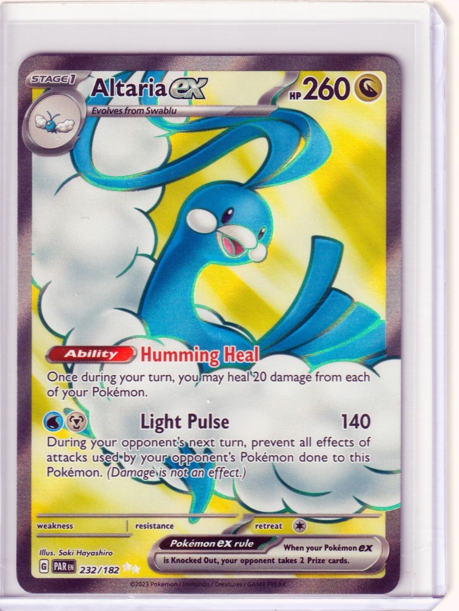 ALTARIA ex 232/182 FULL ART - PARADOX RIFT- POKEMON- RARE