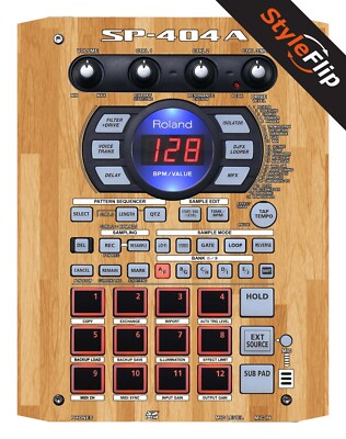 Roland SP-404 A Skins | Wood 5 | Protective Decal | StyleFlip Skins