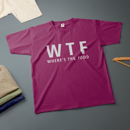 WTF Where's The Food T-Shirt verschiedene Größen & Farben lustiges T-Shirt - Bild 16 von 20