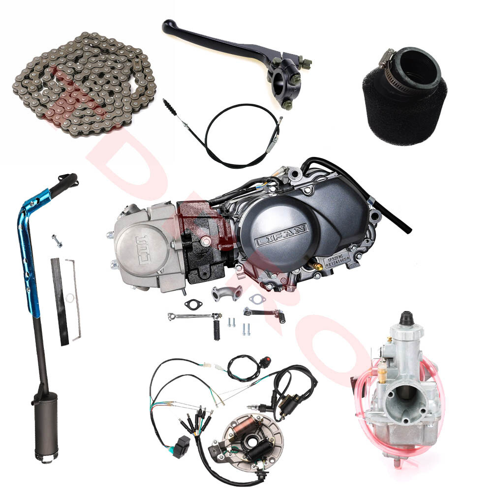 Lifan 125cc Engine Motor Kit Manual Clutch Wiring for Honda CRF50 XR50 CT70  SSR