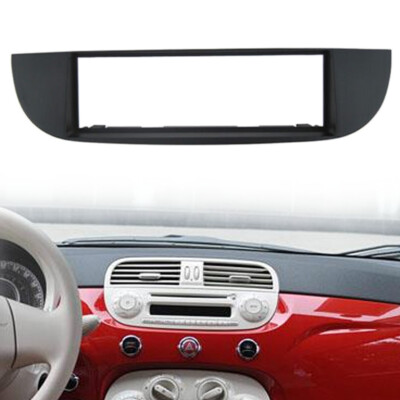 For Fiat 500 2007 Black Car Stereo Radio Fascia Panel Trim Single 1 Din Frame