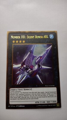 Yugioh Number 101: Silent Honor ARK PGL2-EN046 Gold Rare 1ST EDITION NM/M