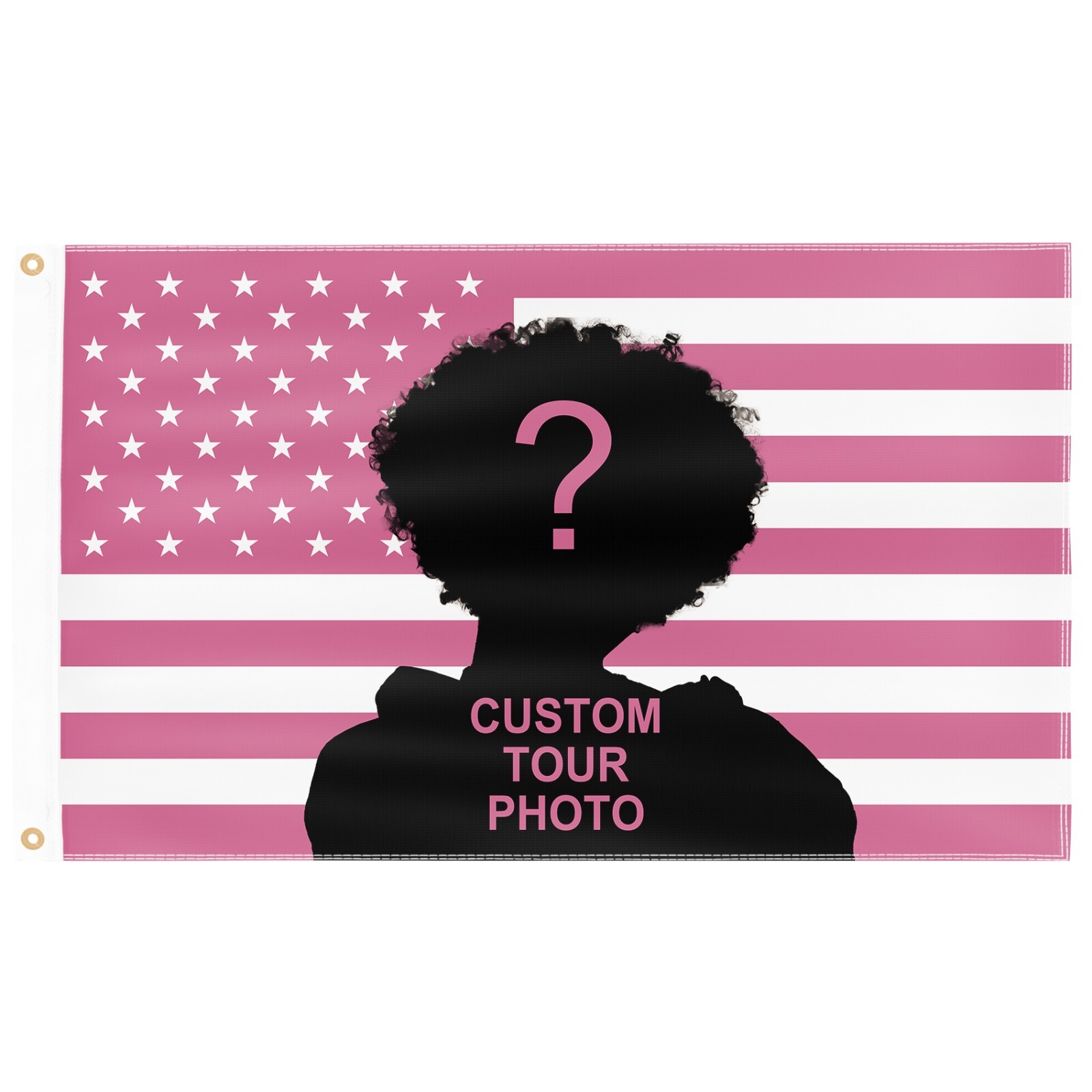 Custom Pink American Flag 3x5ft - Add Your Photo or Design