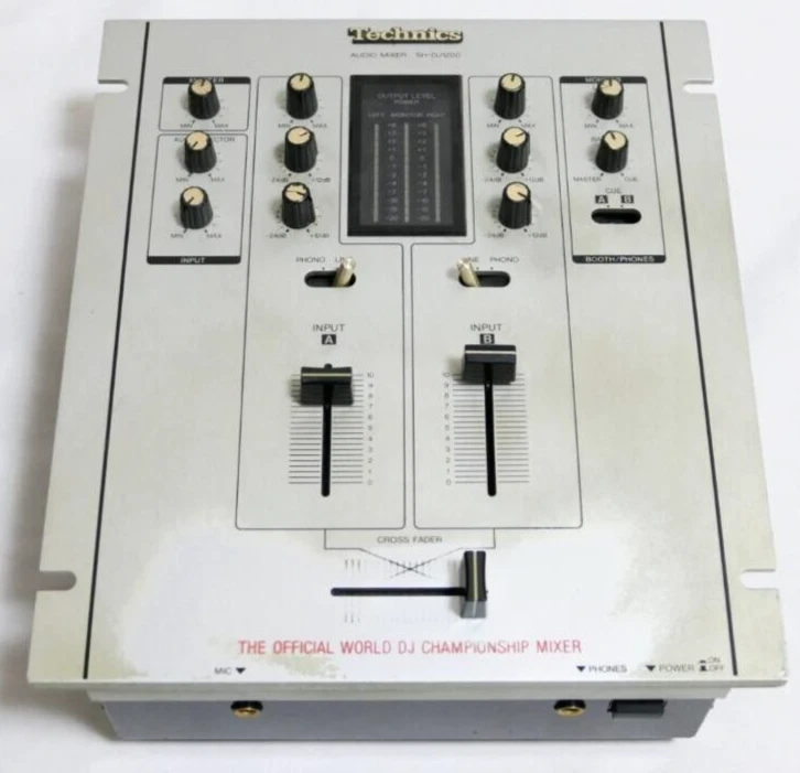 Technics SH-DJ1200 Silver Audio Mixer Used Main Unit Only No Power 