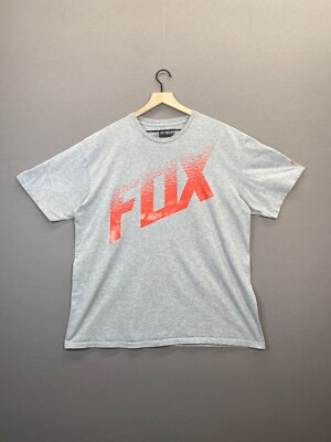 Fox Mens Gray T-Shirt First Alert Short Sleeve Crew Neck Size XXLarge.