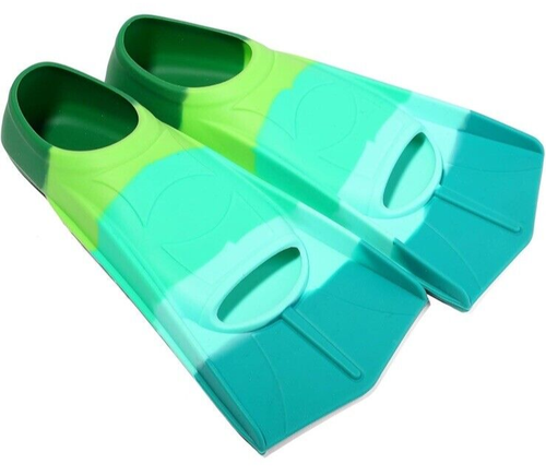Kids Swim Fins,Short Youth Swimming Flippers for Pool Lap X-Small Forest - 第 8/13 張圖片