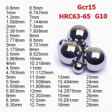 G10 Grade Precision Gcr15 Bearing Steel Ball Mechanical Bearings 0.8mm - 100mm