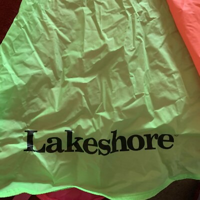 【USA】LakeShore ゲーム用プレイパラシュート6feet キッズ Lakeshore 6 Foot Parachute with Bag Preschool Rainbow Colors