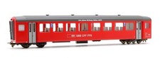 BEMO HOm GAUGE 3271 424 SBB CFF FFS RED 2ND CLASS PASSENGER COACH B744 (BM4)