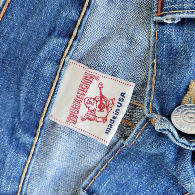 True Religion Jimmy Hendrix Society Club hippie jeans 38 X