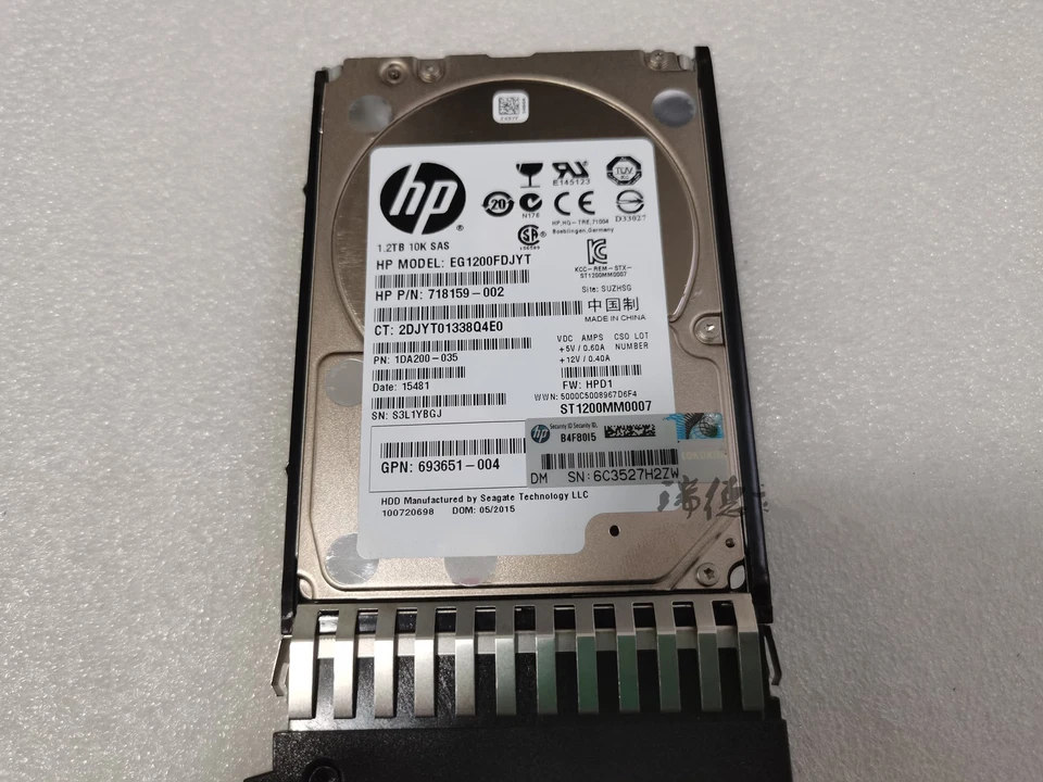 E7W47A HP MSA 1.2TB 6G SAS 10K SFF(2.5-INCH) DUAL PORT ENT HDD 730704-001 - Image 2 of 2