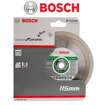 BOSCH Diamantscheibe für Keramikfliesen Feinsteinzeug Marmor 115 mm Fliesen 4,5 Zoll