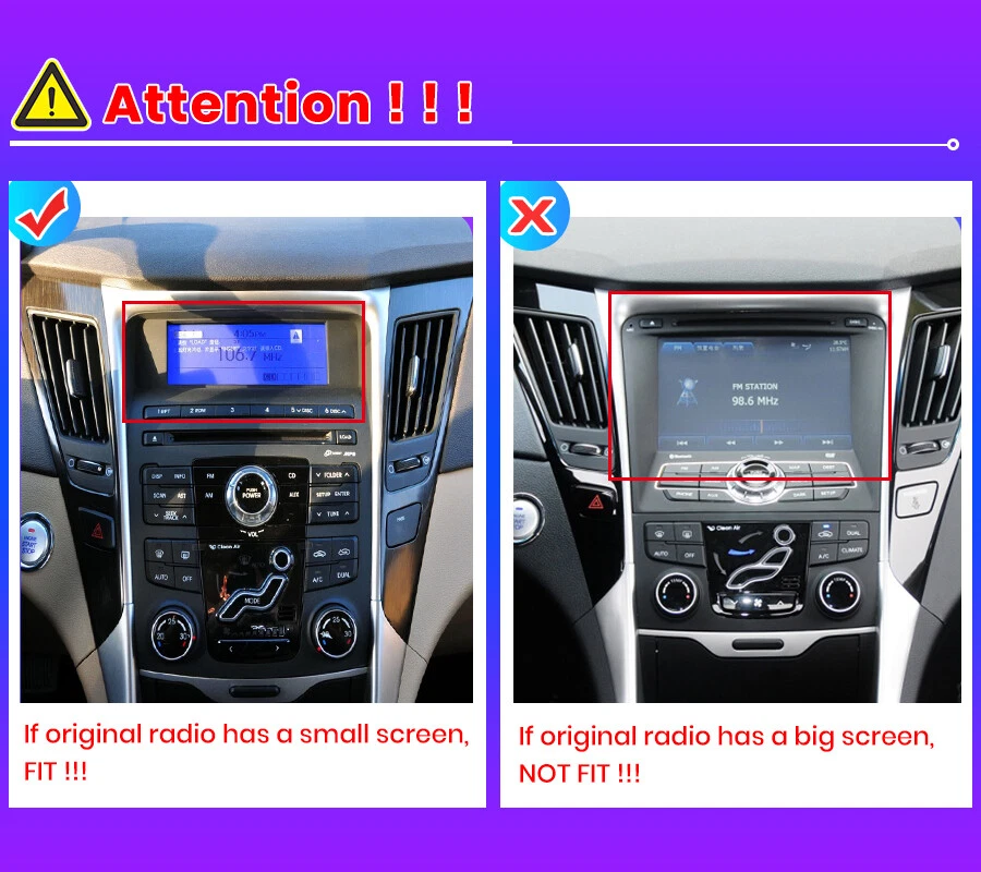 Radio estéreo para coche Apple Carplay Android 13 GPS navegación para Hyundai Sonata 2011-2015 Foto 3 de 4