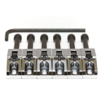 Graphtech PG-0080-C6 String Saver Floyd Rose Style Sättel (6) Chrom