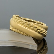 Vintage 1981 Tiffany & Co. Angela Cummings Scarf Clip/Holder 18K Gold Jewelry