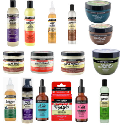 Aunt Jackie's Curls & Coils Haarpflege Set Shampoo, Conditioner, Gel, Öl