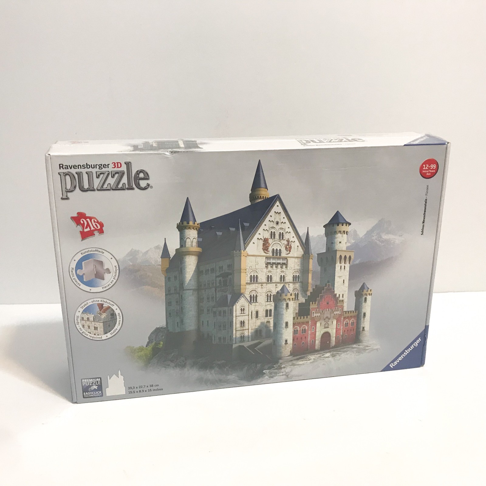New Ravensburger 3D Puzzle Castle Schloss Neuschwanstein 125739 216 pc 2014 New Ravensburger 3D Puzzle Castle Schloss Neuschwanstein 125739 216 pc 2014