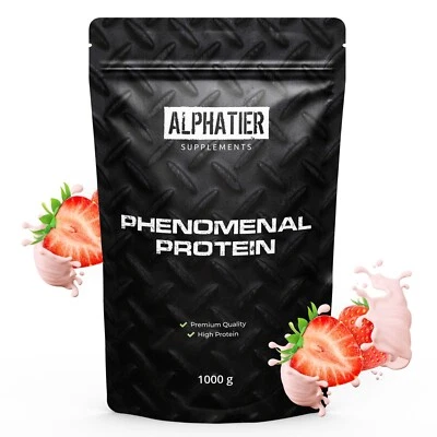ALPHATIER SUPPLEMENTS Phenomenal Protein 1kg - Eiweißpulver ohne Whey - veganer Eiweiß Shake - 1000g