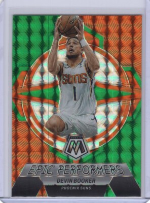 2022-23 Panini Mosaic Epic Performers Green #10 Devin Booker