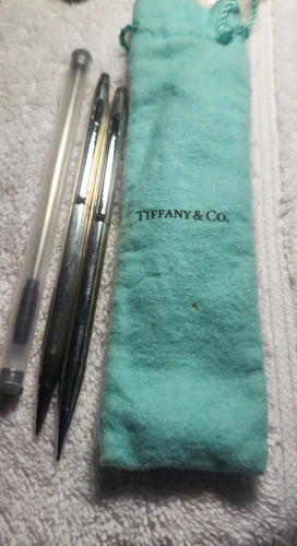 TIFFANY & CO. STERLING BALL POINT PEN & PENCIL SET