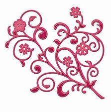 Spellbinders Shapeabilities Die D-lites FANTASTIC FLOURISH 1 CUT EMBOSS STENCIL
