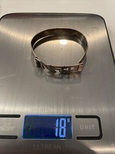 Vintage Sterling S Leonore Doskow Sterling Silver Bangle Bracelet NAD 18 Grams