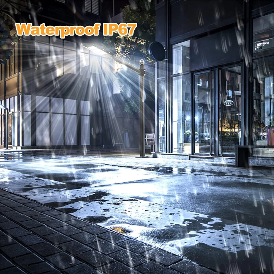 Super Bright LED Solar Street Light Outdoor Security Sensor Dusk to Dawn Lamp - Image 3 of 4