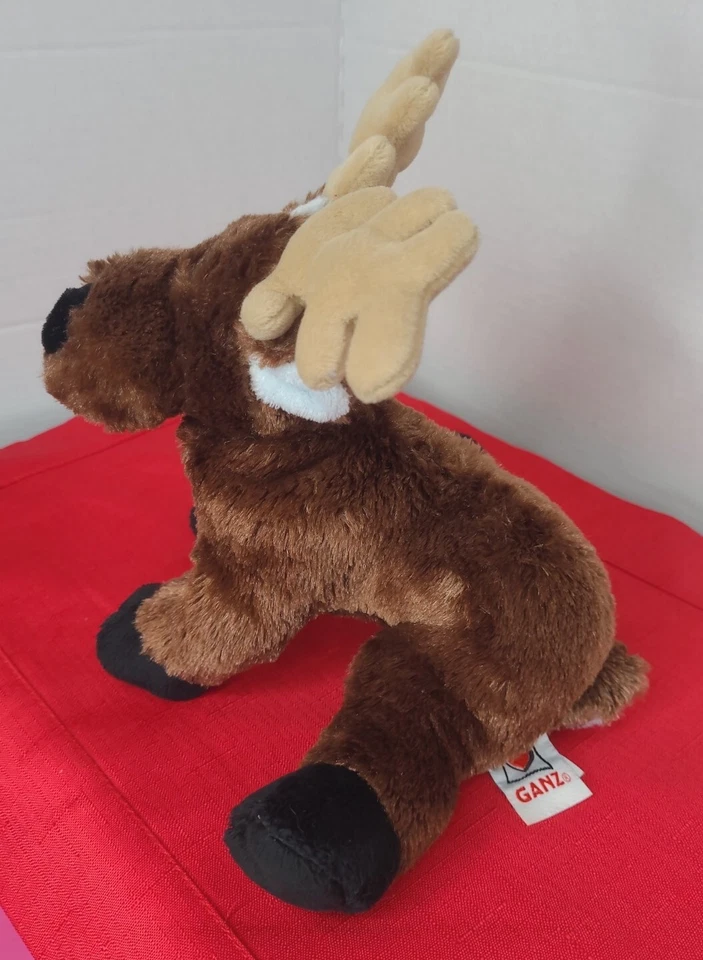Ganz Reindeer Moose Elk Stuffed Plush Animal 9" Tall Brown Webkinz No Code - Image 3 of 4