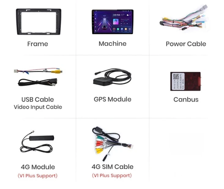 Autoradio Android per Toyota Verso 2009-2018 -Octacore 4GB 64GB -Telecamera HD - Immagine 4 di 4