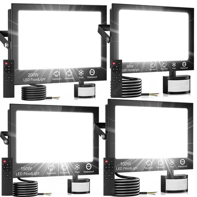 LED Fluter Strahler mit Bewegungsmelder und Fernbedienung Außenleuchte Wandlampe