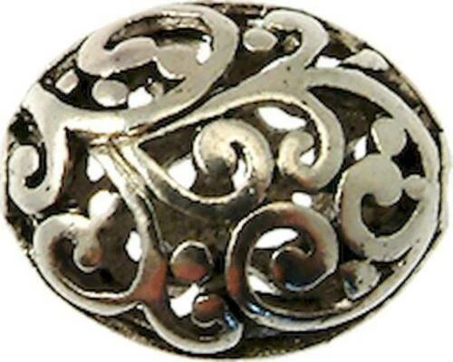 Perline sfuse di metallo in argento