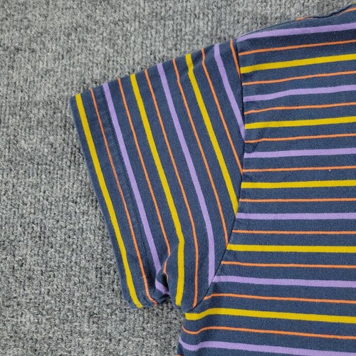 Obey Shirt Women's Small Blue Purple Striped Graphic Tee Short Sleeve Top Adult - Bild 6 von 16