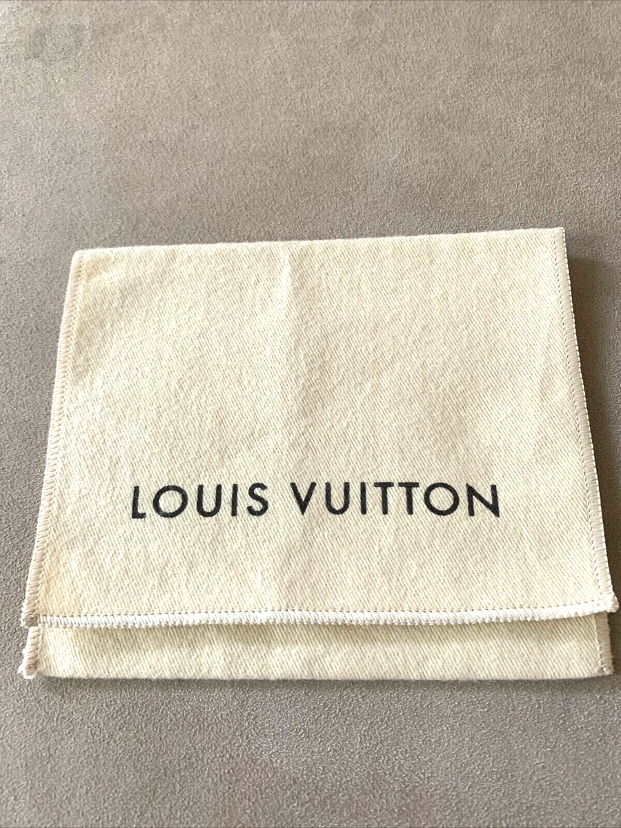 Authentic Louis Vuitton Wallet Beige Fabric Dust Protective Flap