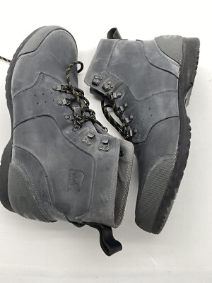 Sorel Ankeny Mid High Men\'s Gray Waterproof Lace-Up Leather Hiking Boots SOREL Men main image 2