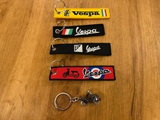 Vespa Piaggio Schlüsselanhänger mit Schlüsselring - Kunstfaser-Gewebe