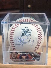 DAVID HENSLEY Houston Astros Signed Official 2022 WS Baseball -Tristar Authentic