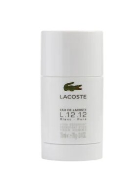Lacoste Eau De Lacoste L.12.12 Blanc Pure Deodorant Stick 2.4 oz for Men