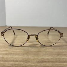 Vintage Luxotica Italy Eyeglasses Frames Lenscrafters Gold 2186 FRAMES ONLY