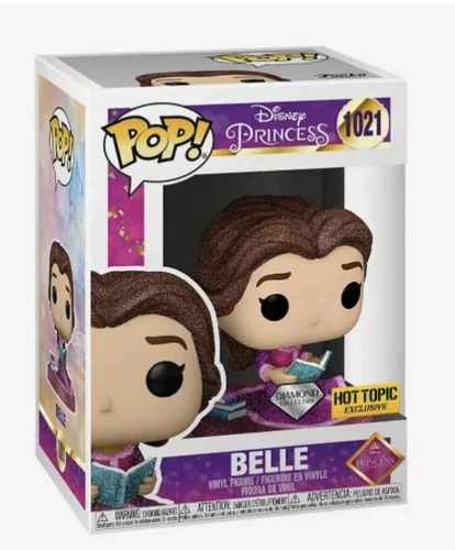 Funko Pop! Disney Princess: BELLE Diamond Hot Topic Exclusive #1021 New
